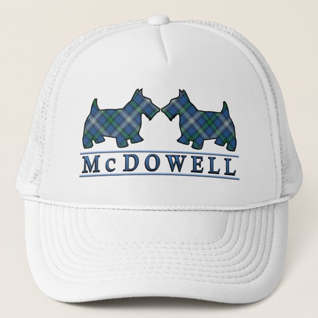 Klan McDowell Tartan Scottie Hundar Keps (Framsida)