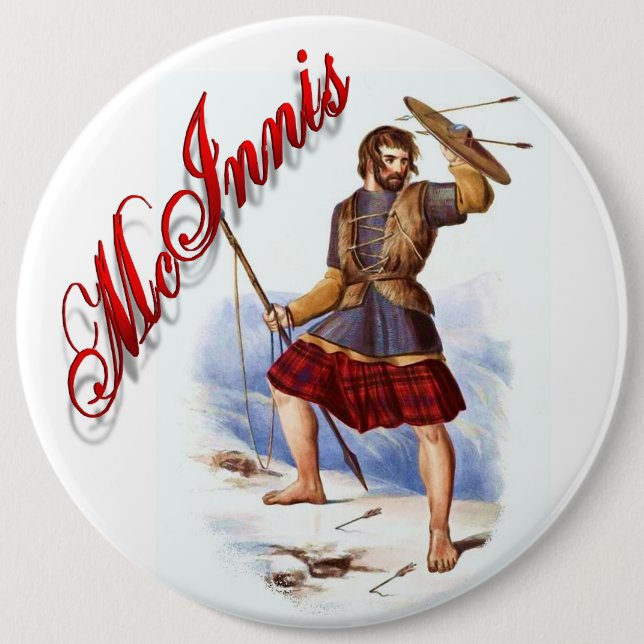 Klan McInnis Scottish Dream Button Knapp (Framsida)