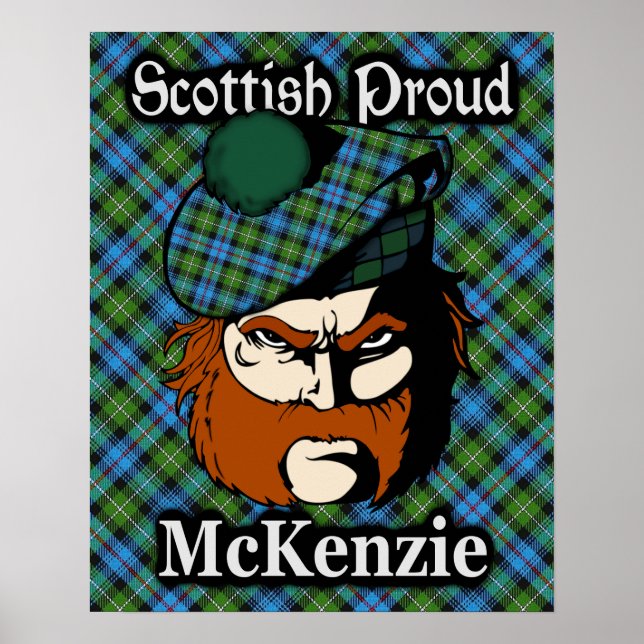 Klan McKenzie Scottish Tartan Poster (Framsidan)