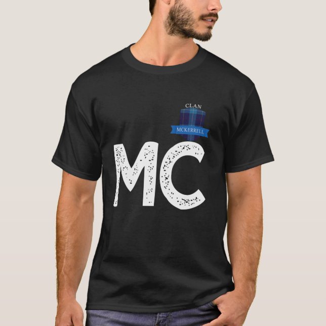 Klan McKerrell M och Brev C-familjmatchning T Shirt (Framsida)