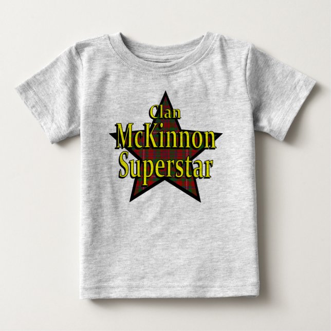 Klan McKinnon Superstar Infant Organic Creeper T-shirt (Framsida)