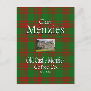 Klan Menzies Old Castle Menzies Coffee Co. Vykort
