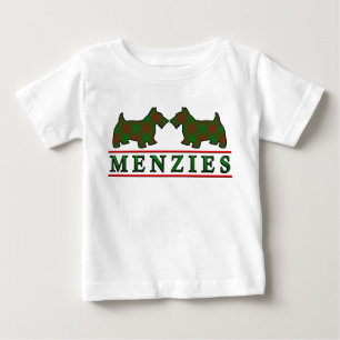 Klan Menzies Scottie Hundar Scottish Klan Tartan Tröja