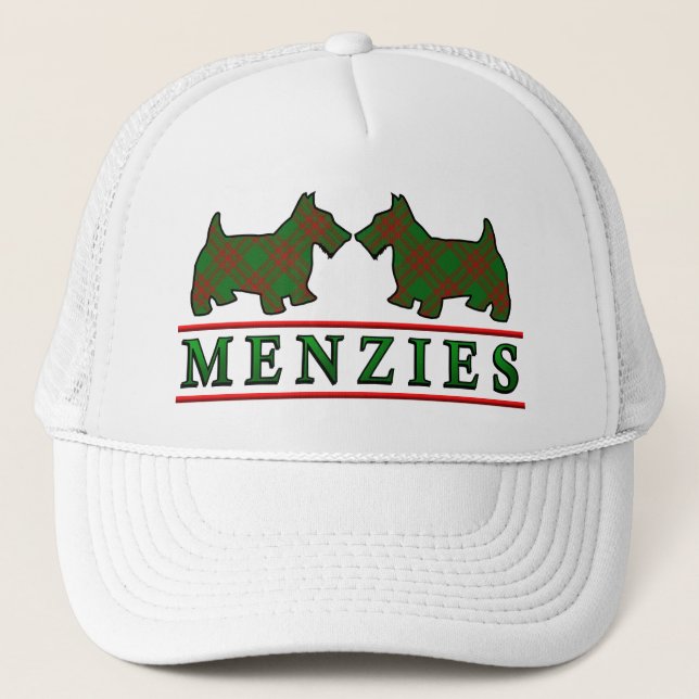 Klan Menzies Tartan Scottie Hundar Keps (Framsida)