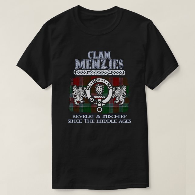 Klan Menzies vapensköld Scottish klans Scottish Su T Shirt (Design framsida)
