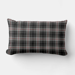 Klan Moffat Tartan Grått och Black Play Lumbarkudde