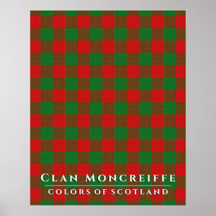 Klan Moncreiffe Färg of Scotland 2 Tartan Play Poster