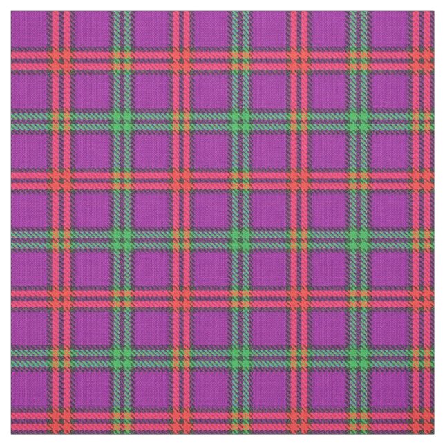 Klan Montgomery Bright Tartan Tyg (Provkarta)