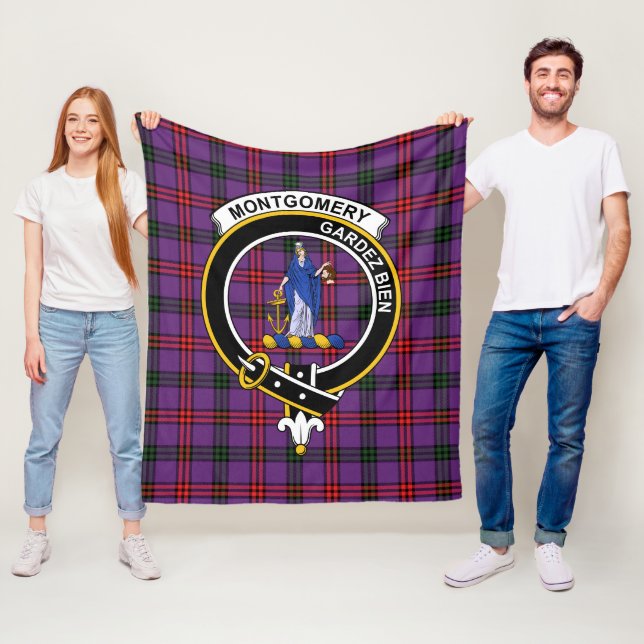 Klan Montgomery Modern Tartan Play Fleecefilt (På plats)