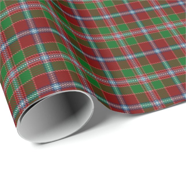 Klan Moray av Abercairny Tartan Presentpapper (Rullad Hörn)
