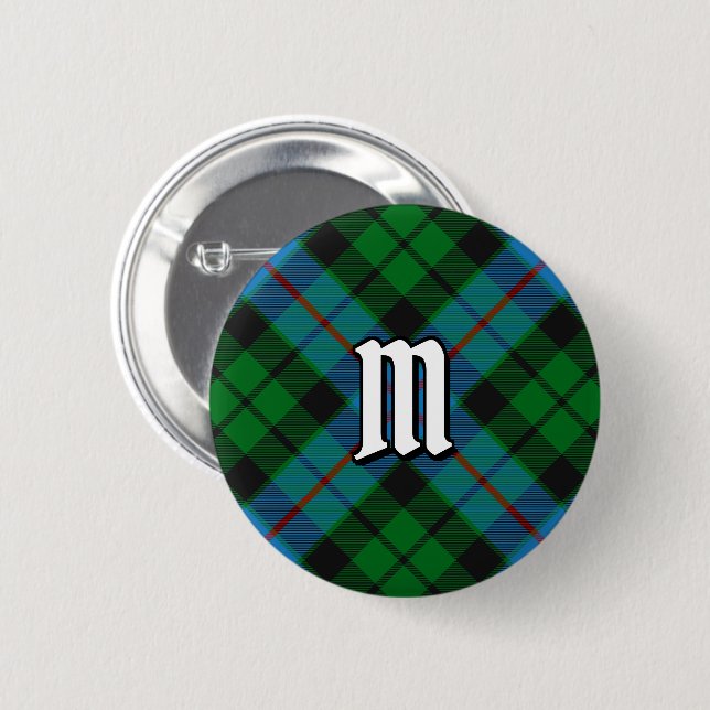 Klan Morrison Hunting Tartan Button Knapp (Framsida & baksida)