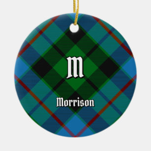 Klan Morrison Hunting Tartan Ceramic Ornament