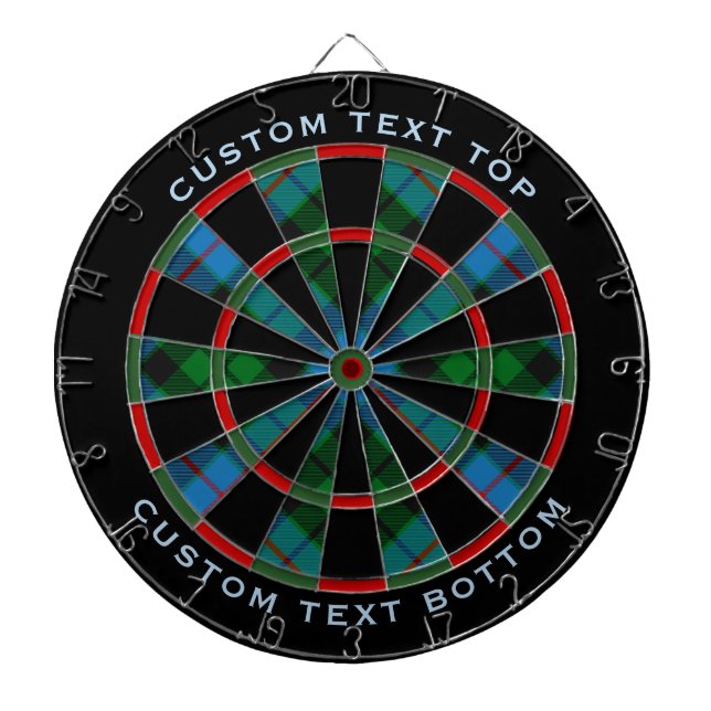 Klan Morrison Hunting Tartan Dart Board Darttavla (Framsidan)