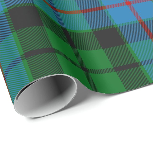 Klan Morrison Hunting Tartan Wrapping Papper Presentpapper (Rullad Hörn)