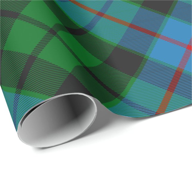 Klan Morrison Hunting Tartan Wrapping Papper Presentpapper (Rullad Hörn)