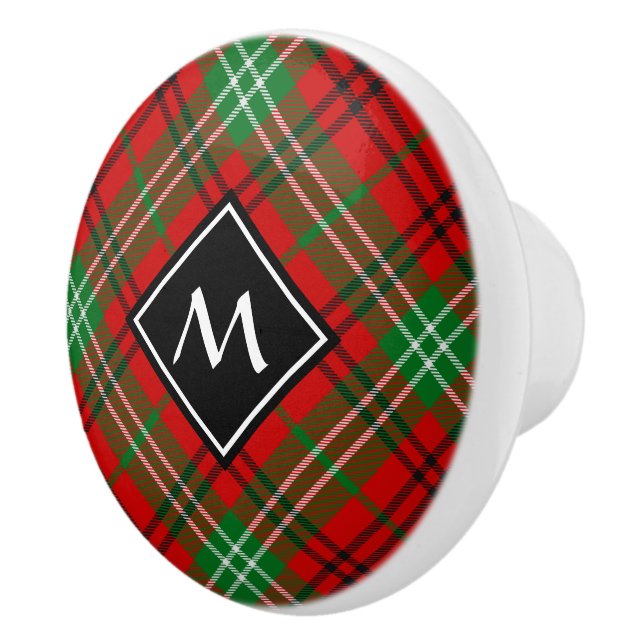 Klan Morrison Red Tartan Ceramic Knob Knopp (Höger)