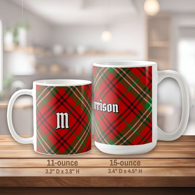 Klan Morrison Red Tartan Coffee Mugg (Skapare uppladdad)