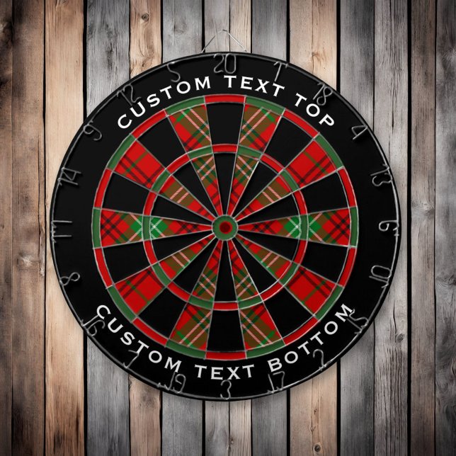 Klan Morrison Red Tartan Dart Board Darttavla (Skapare uppladdad)