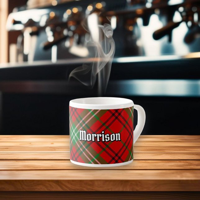 Klan Morrison Red Tartan Espresso Kopp Espressomugg (Skapare uppladdad)