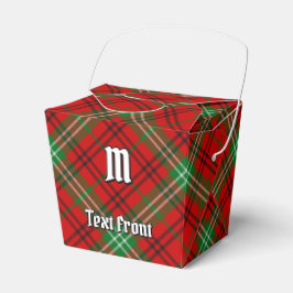 Klan Morrison Red Tartan Favor Box Presentaskar