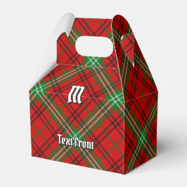 Klan Morrison Red Tartan Favor Box Presentaskar