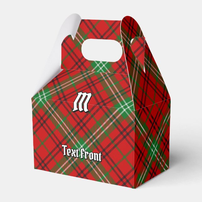 Klan Morrison Red Tartan Favor Box Presentaskar (Framsidan Sidan)