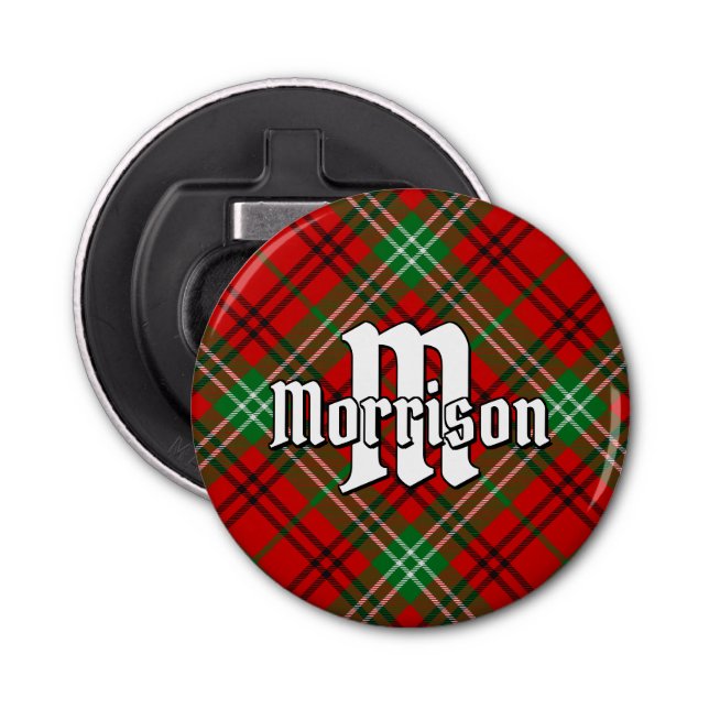 Klan Morrison Red Tartan Flasköppnare (Framsidan)
