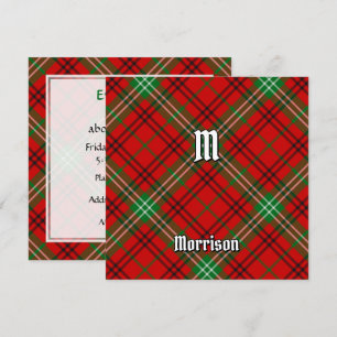 Klan Morrison Red Tartan Inbjudningar