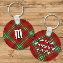 Klan Morrison Red Tartan Keychain Nyckelring