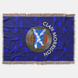 Klan Morrison Tartan Knot & Flagga Filt
