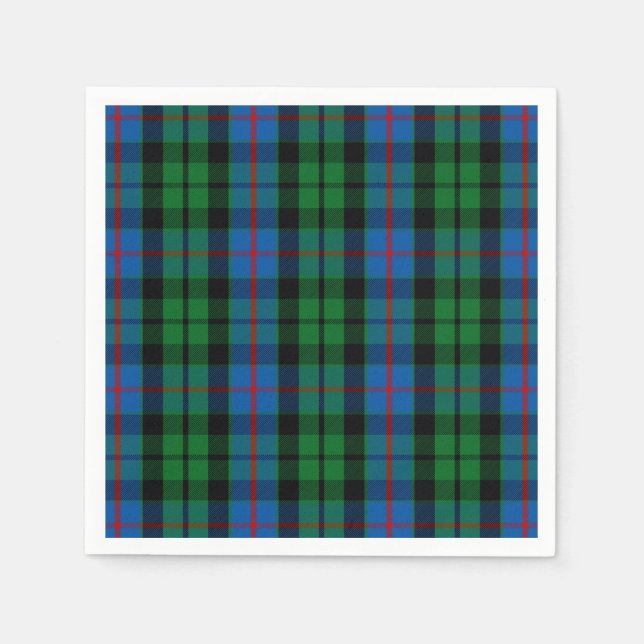 Klan Morrison Tartan Pappersservett (Framsidan)