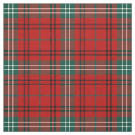 Klan Morrison Tartan Red and Grönt Play Tyg