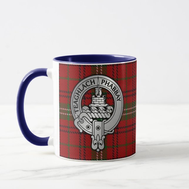 Klan Morrison Vapensköld & Tartan Mugg (Vänster)
