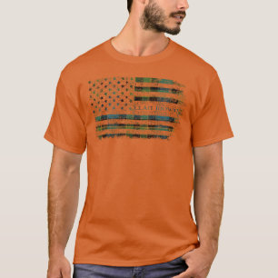 Klan Mowat Scottish tartan US flagga kilt Scotland T Shirt