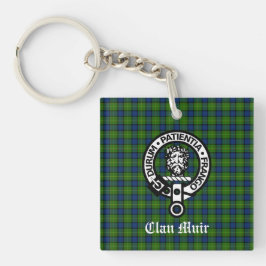 Klan Muir eller mer Vapensköld Badge & Tartan