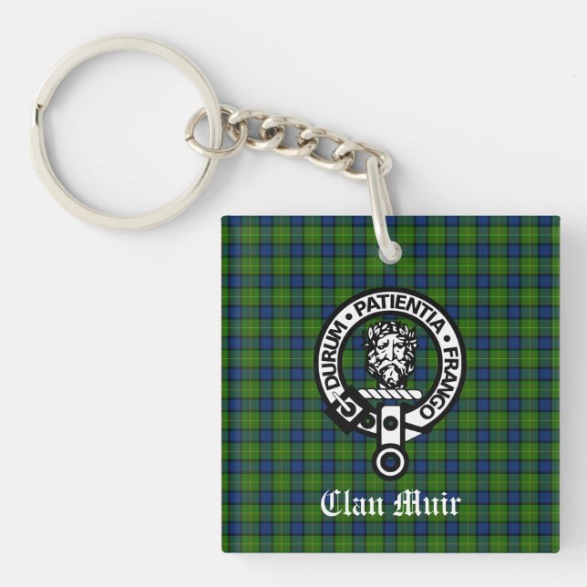 Klan Muir eller mer Vapensköld Badge & Tartan (Framsidan)