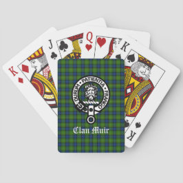 Klan Muir eller mer Vapensköld Badge & Tartan Casinokort