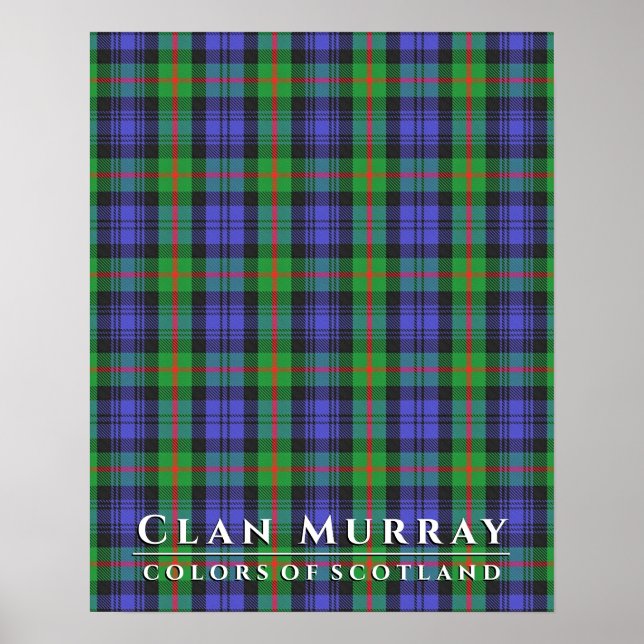 Klan Murray Färg of Scotland 2 Tartan Play Poster (Framsidan)