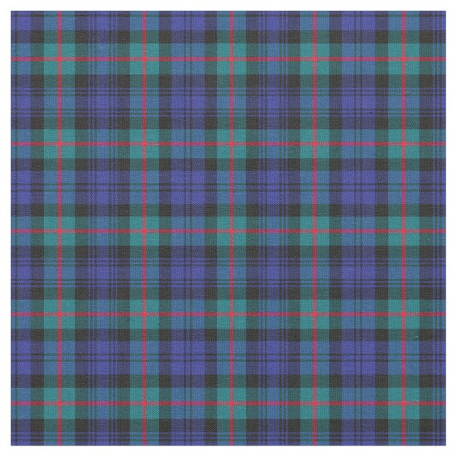 Klan Murray Modern Tartan Tyg (Närbild)
