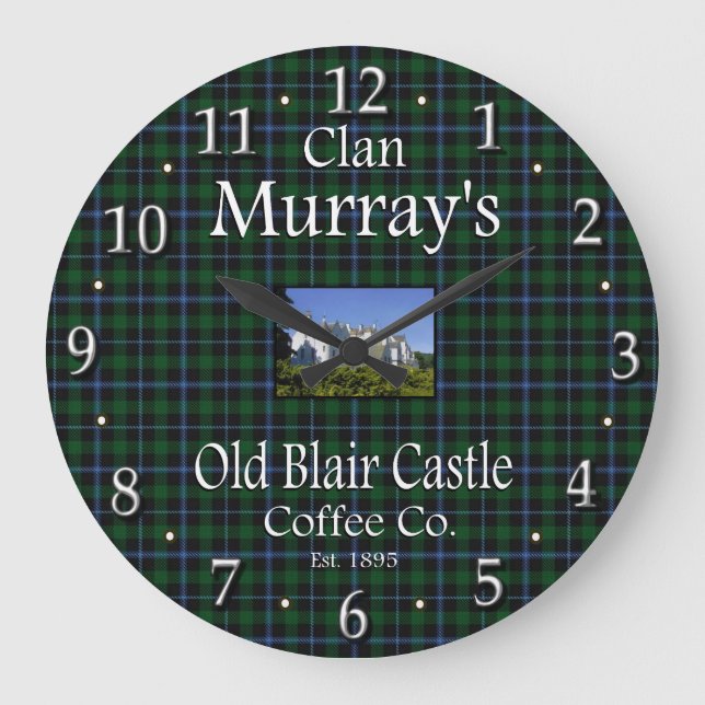 Klan Murray's Old Blair Castle Coffee Co. Stor Klocka (Framsida)
