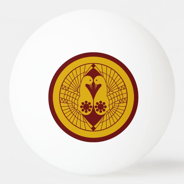 Klan Nanbu Vapensköld (Kamon) Pingisboll (Framsidan)