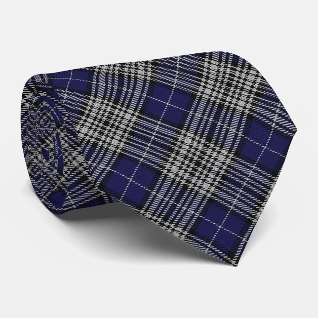 Klan Napier Bokstav N Monogram Tartan Slips (Rullad)