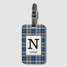 Klan Napier Tartan Monogrammed