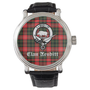 Klan Nesbitt Vapensköld Badge & Tartan Personlig Armbandsur