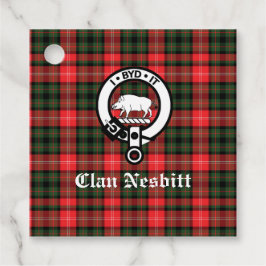 Klan Nesbitt Vapensköld Badge & Tartan Personlig Gåvor Etiketter