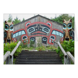 Klan- och totem-poler, Ketchikan, Alaska Hälsningskort