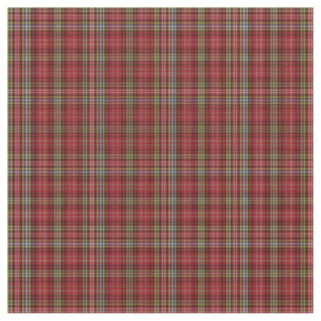 Klan Ogilvy Tartan Play Mönster Tyg (Närbild)