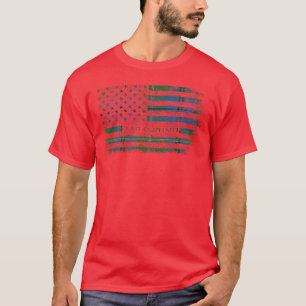Klan Oliphant Scottish tartan US flagga kilt Scotl T Shirt