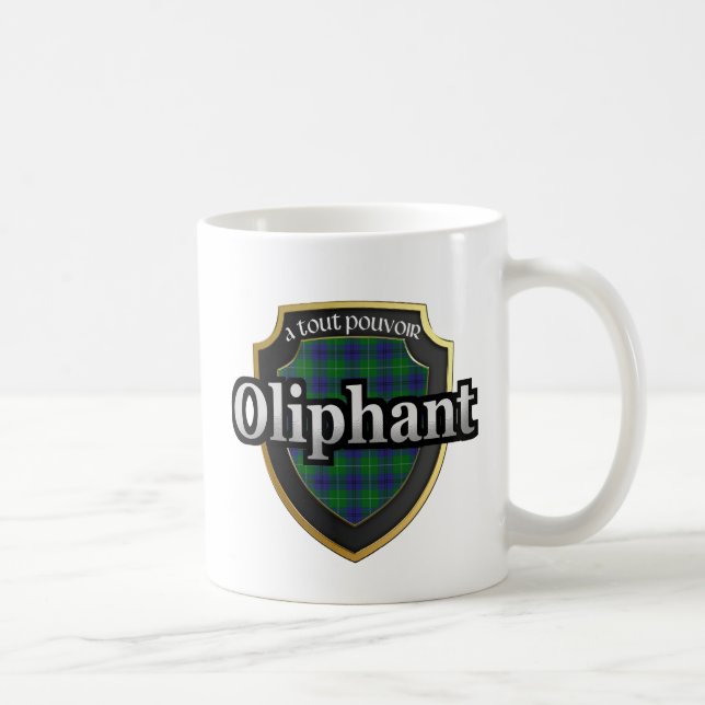 Klan Oliphant Skotsk Dynasti Tartan Muggar Koppar (Höger)