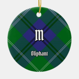 Klan Oliphant Tartan Ceramic Ornament